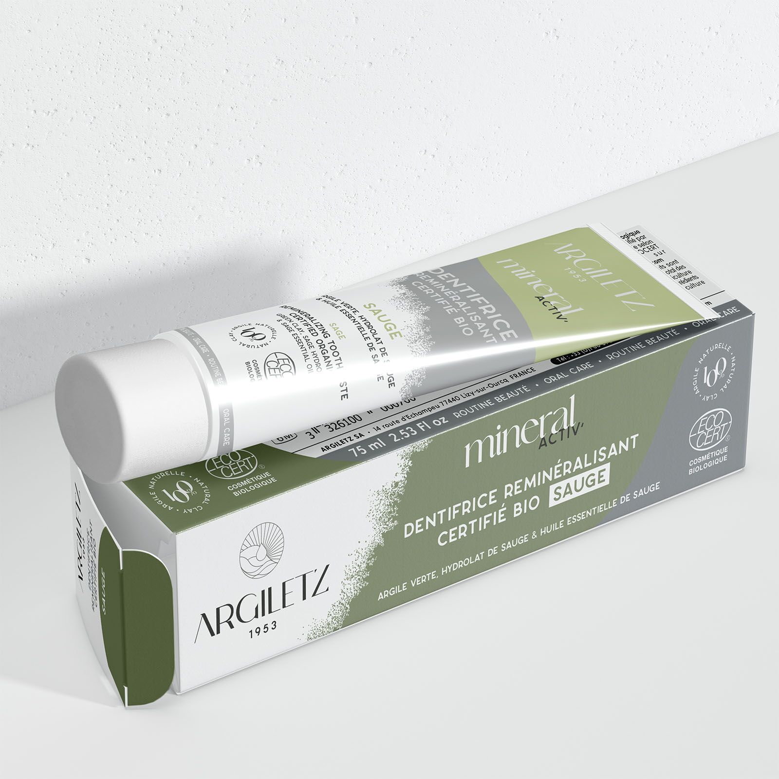 Rosemary* toothpaste with green clay | Argiletz